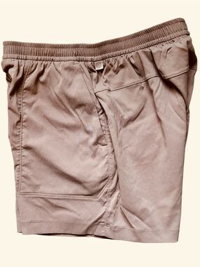 Lululemon Bowline Mens Short 5" Woven Sz M Drawstring Pockets Sweat Wicking